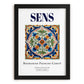 Sens, France – Travel Destination Art, in sleek black frame
