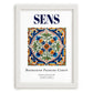Sens, France – Travel Destination Art, placed in minimal white frame