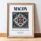 Macon, France – Travel Wall Decor, in wooden frame leaning on the floor