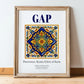 Gap, France – Country Culture Poster, in wooden frame leaning on the floor