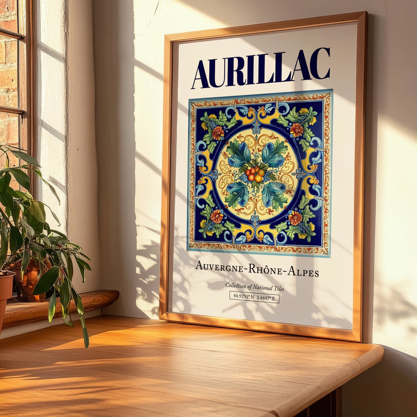 Aurillac, France – Travel Memories Wall Print, clean layout with no caption