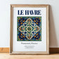 Le Havre, France – Travel Wall Decor, in wooden frame leaning on the floor