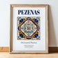 Pezenas, France – Global Wall Art, in wooden frame leaning on the floor