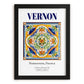 Vernon, France – Travel Print, in sleek black frame