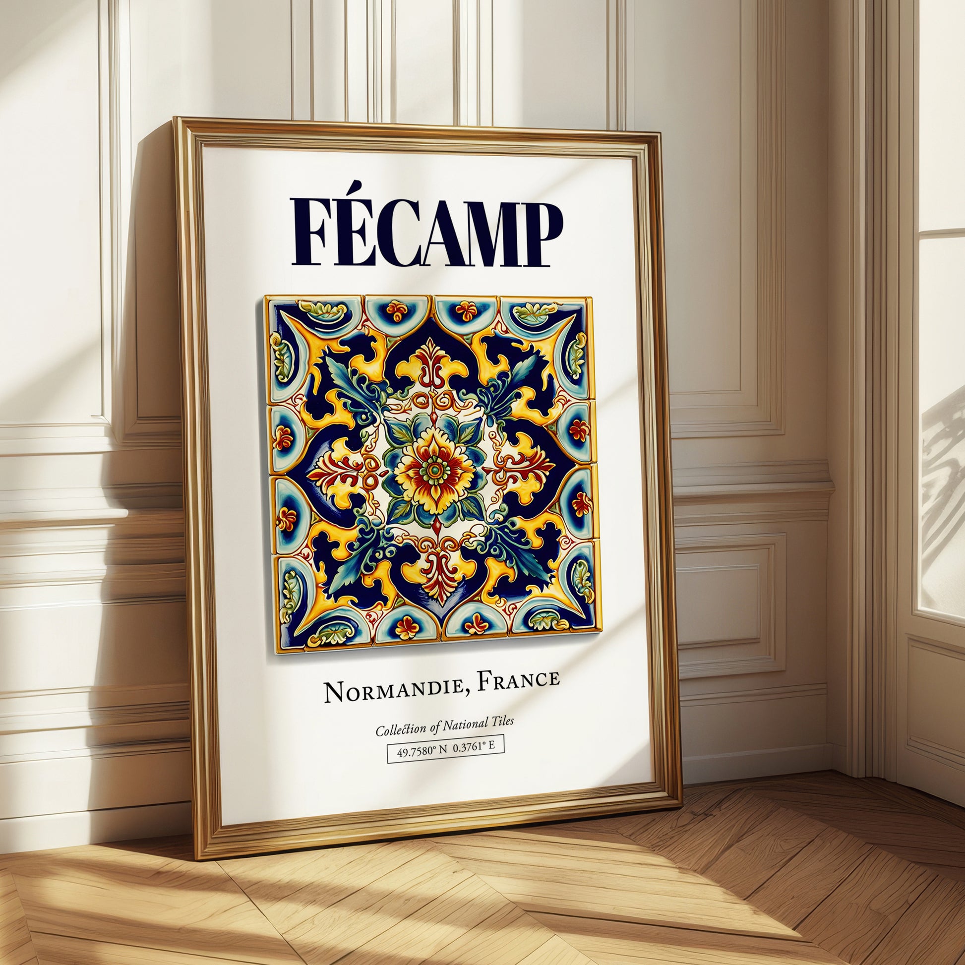 Fécamp, France – Away From Home Poster, styled in a charming Paris street view