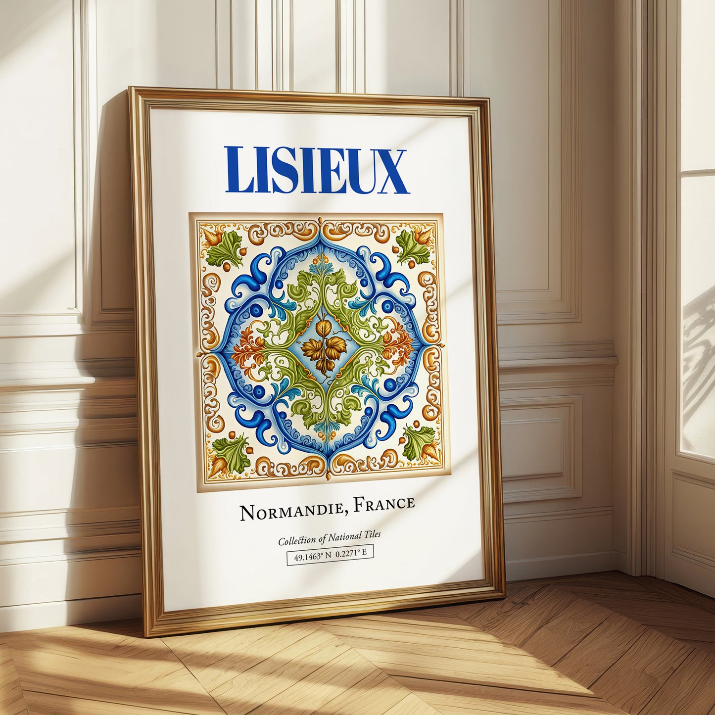 Lisieux, France – Travel Wall Decor, styled in a charming Paris street view