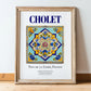 Cholet, France – Travel Wall Decor, in wooden frame leaning on the floor