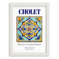 Cholet, France – Travel Wall Decor, placed in minimal white frame