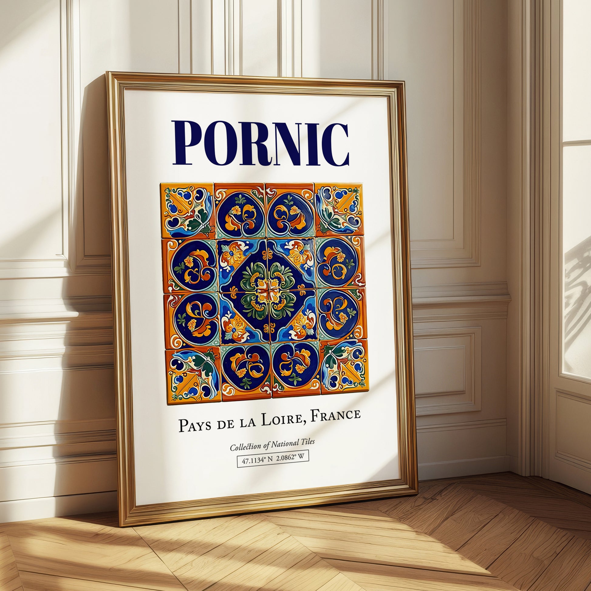 Pornic, France – National Pride Wall Decor, styled in a charming Paris street view