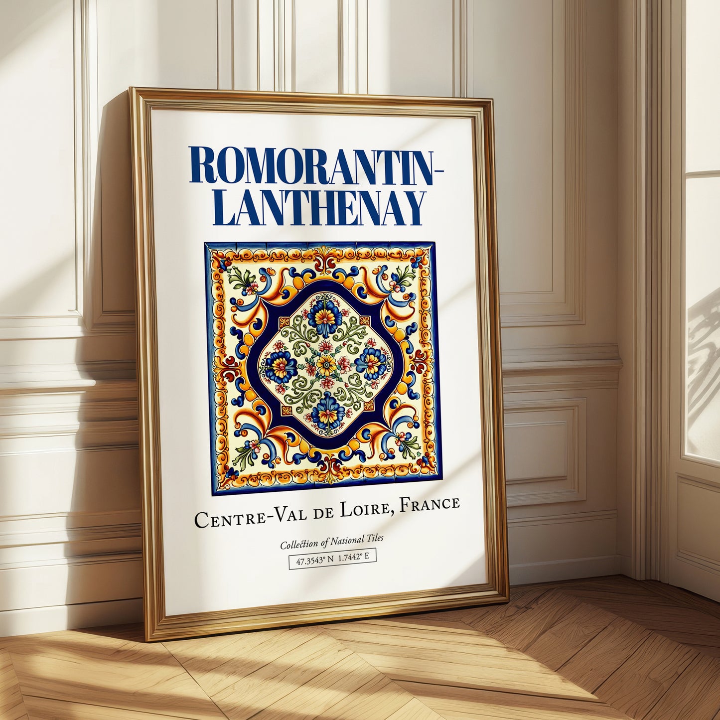 Romorantin-Lanthenay, France – Travel Wall Decor, styled in a charming Paris street view