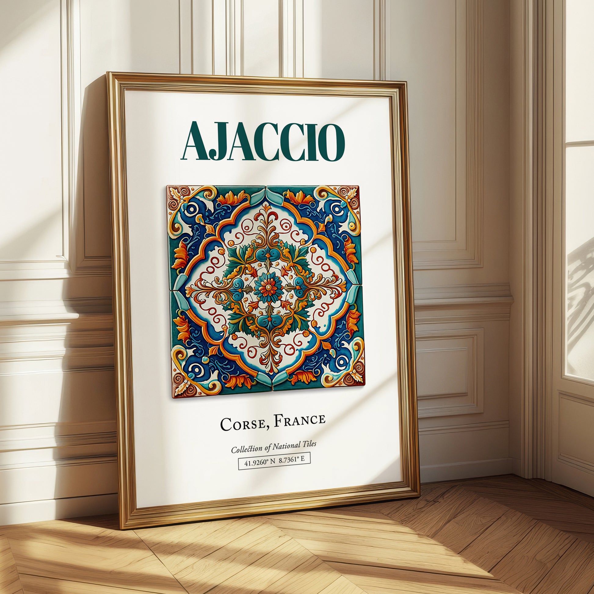 Ajaccio, France – World Travel Art, styled in a charming Paris street view