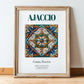 Ajaccio, France – World Travel Art, in wooden frame leaning on the floor
