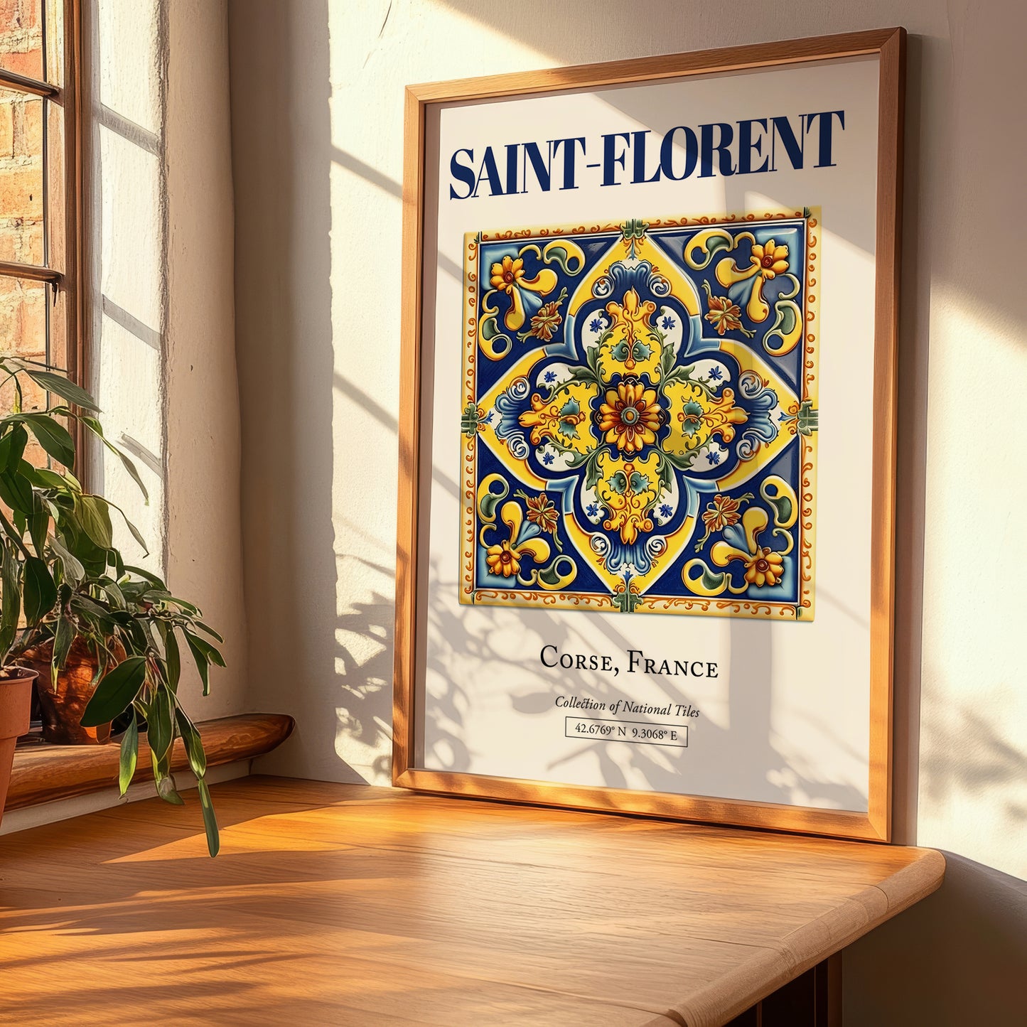 Saint-Florent, France – Travel Memories Wall Print, clean layout with no caption