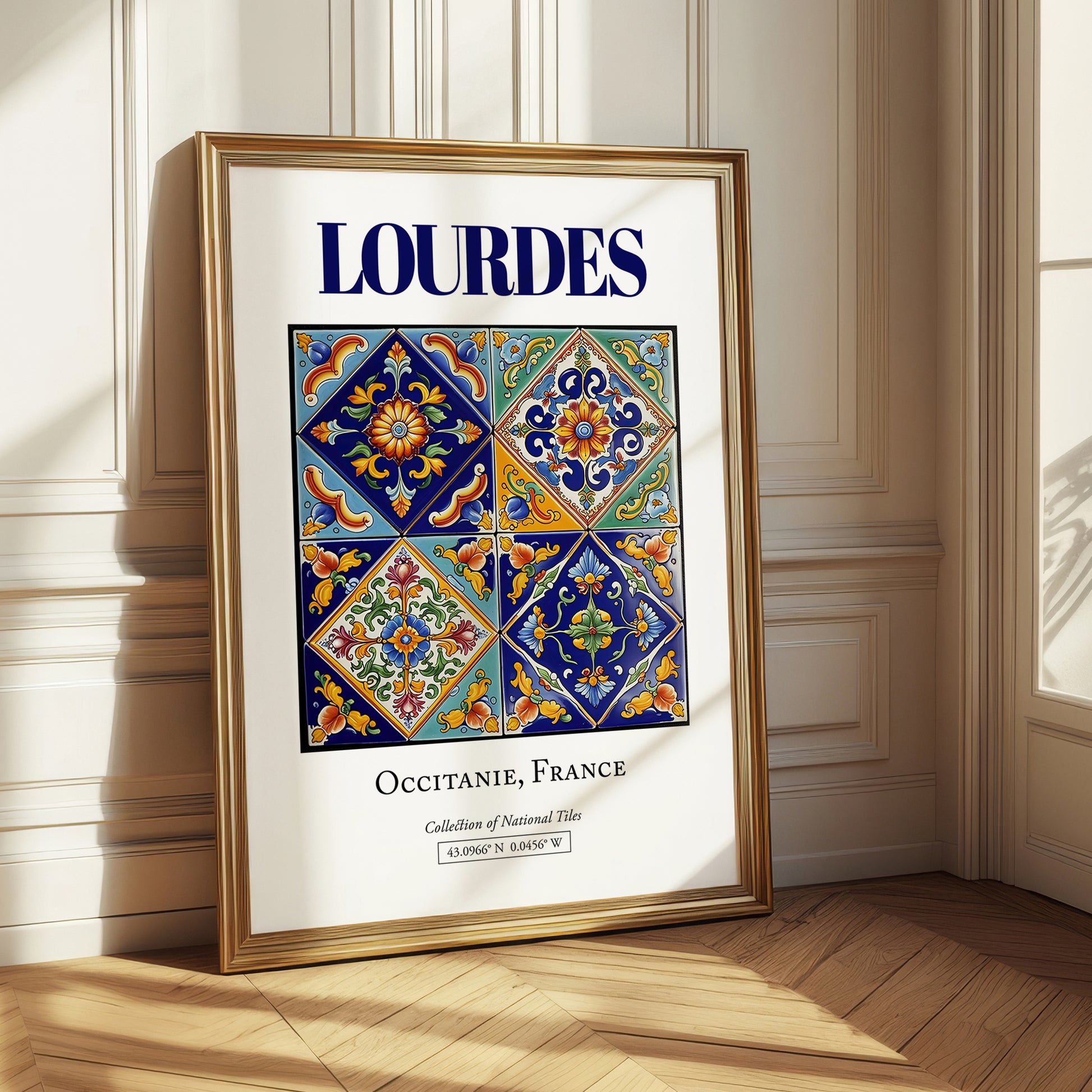 Lourdes, France – Away From Home Poster, styled in a charming Paris street view
