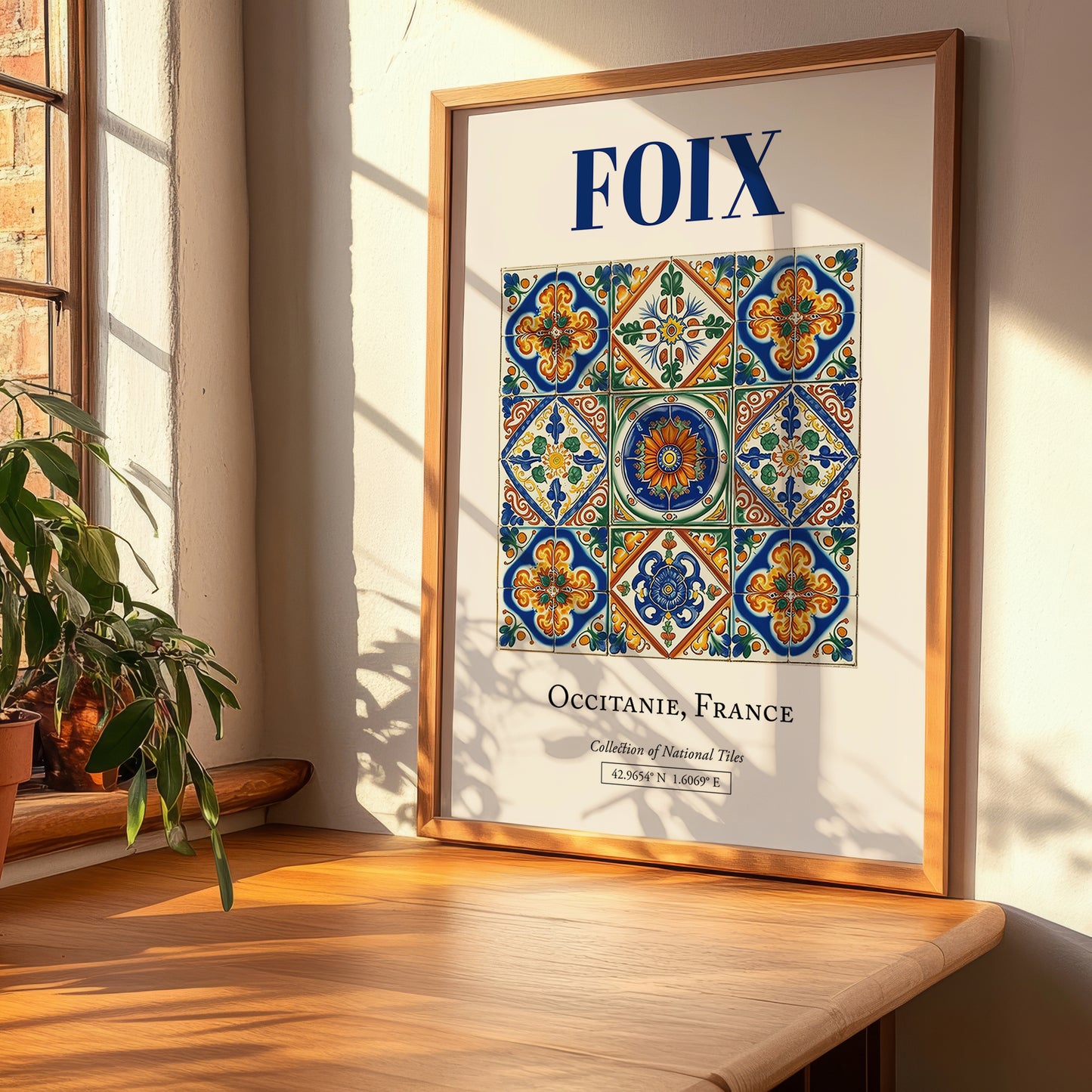 Foix, France – Travel Print, clean layout with no caption