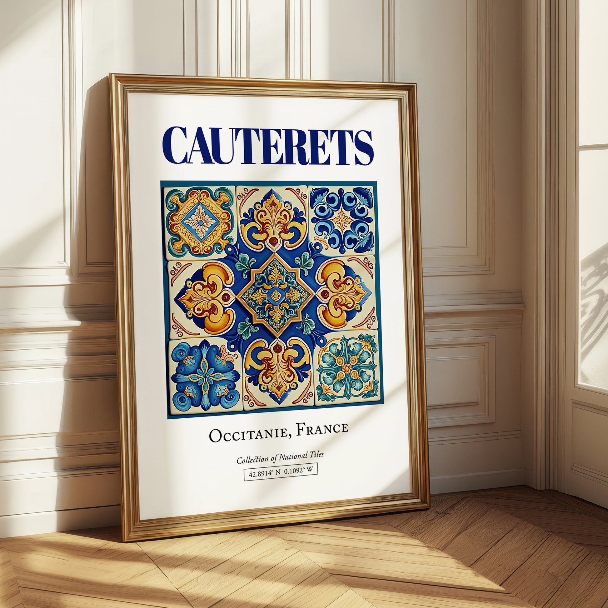 Cauterets, France – Country Culture Poster, styled in a charming Paris street view