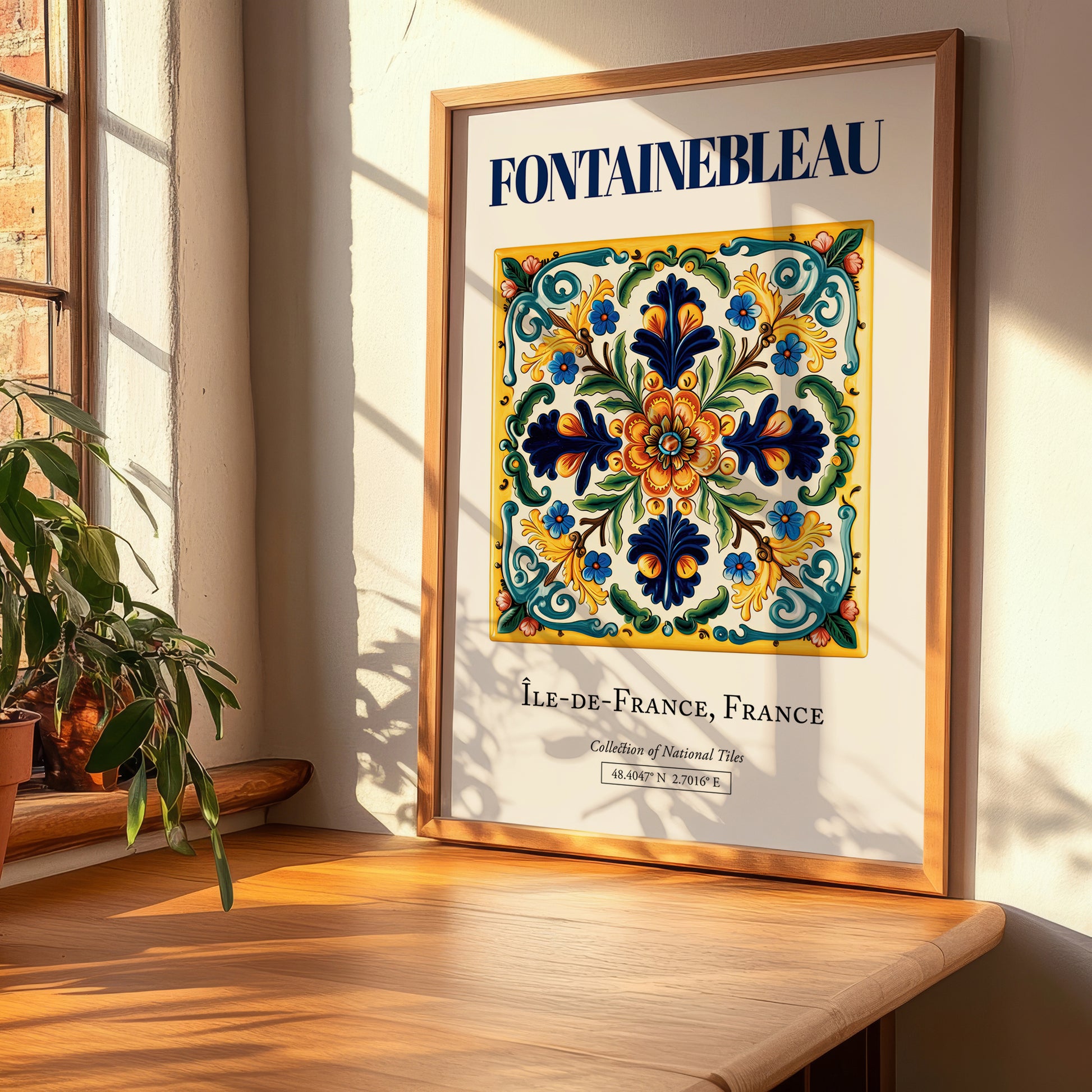 Fontainebleau, France – Travel Wall Art, clean layout with no caption