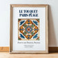 Le Touquet-Paris-Plage, France – Travel Poster, in wooden frame leaning on the floor