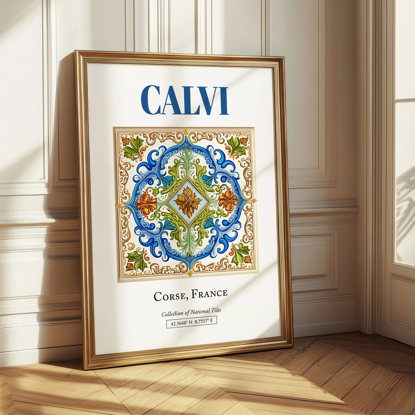 Calvi, France – Travel Poster, styled in a charming Paris street view