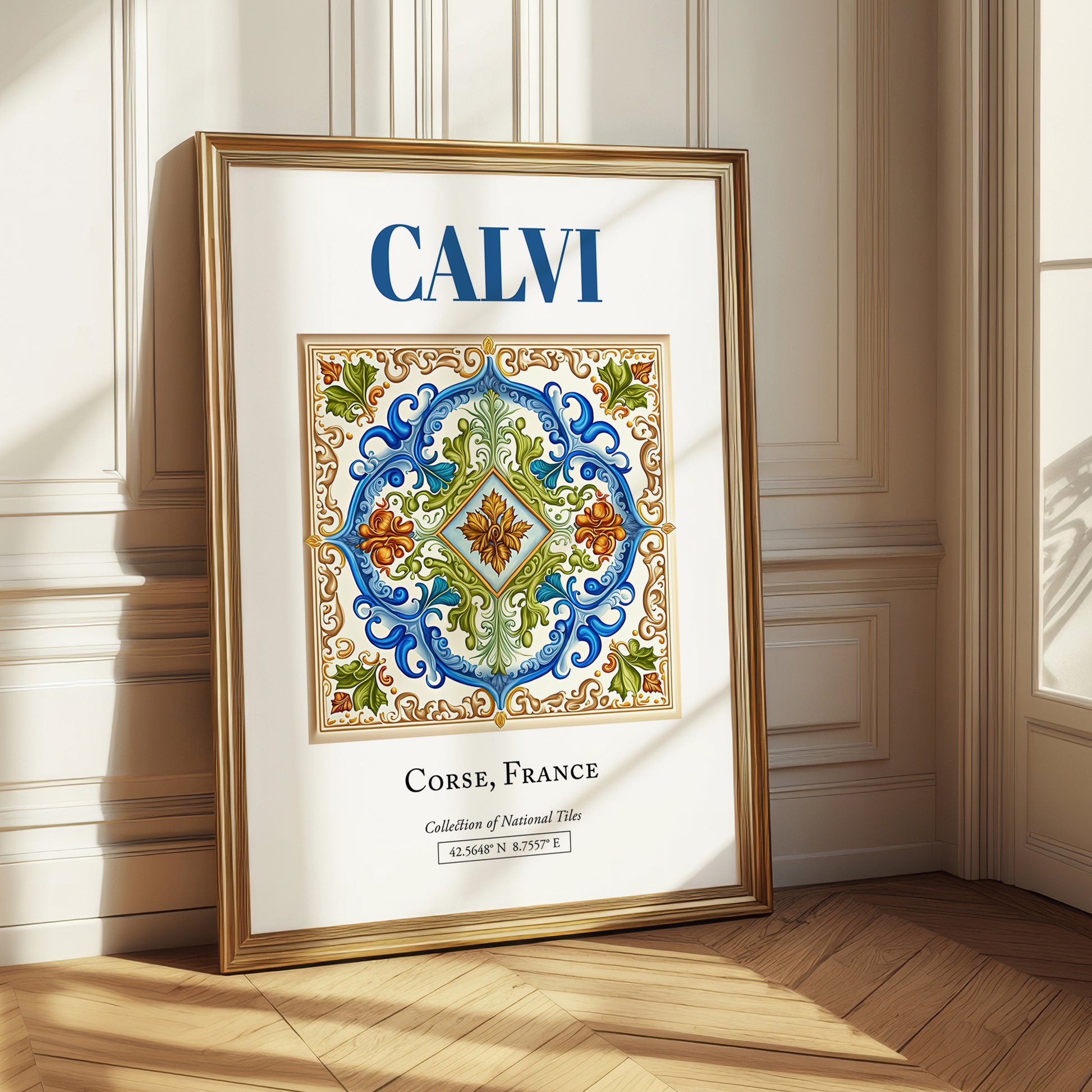 Calvi, France – Travel Poster, styled in a charming Paris street view