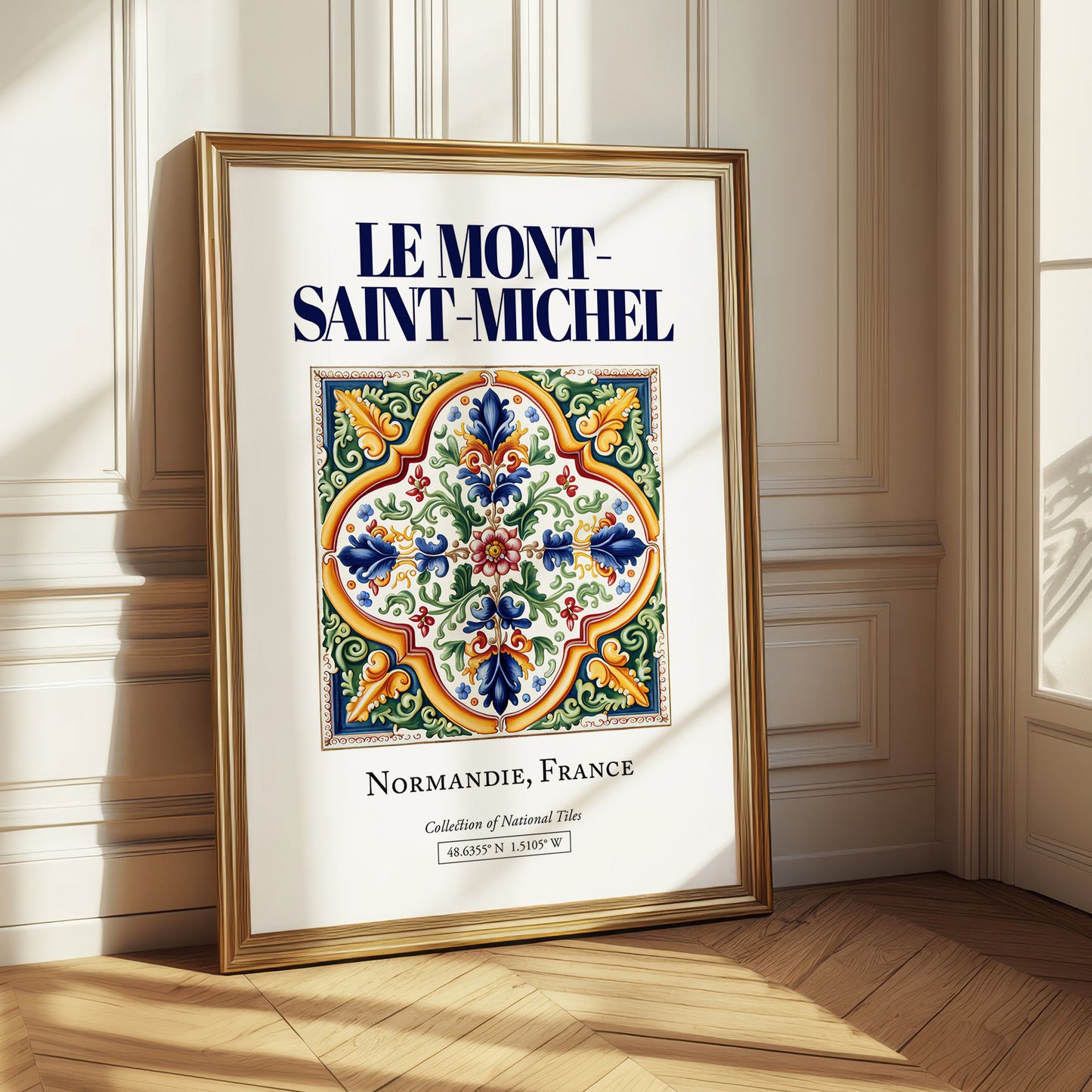 Le Mont-Saint-Michel, France – Travel Wall Art, styled in a charming Paris street view