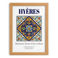 Hyères, France – Country Culture Poster, set in oak frame