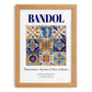 Bandol, France – World Heritage Travel Poster, set in oak frame