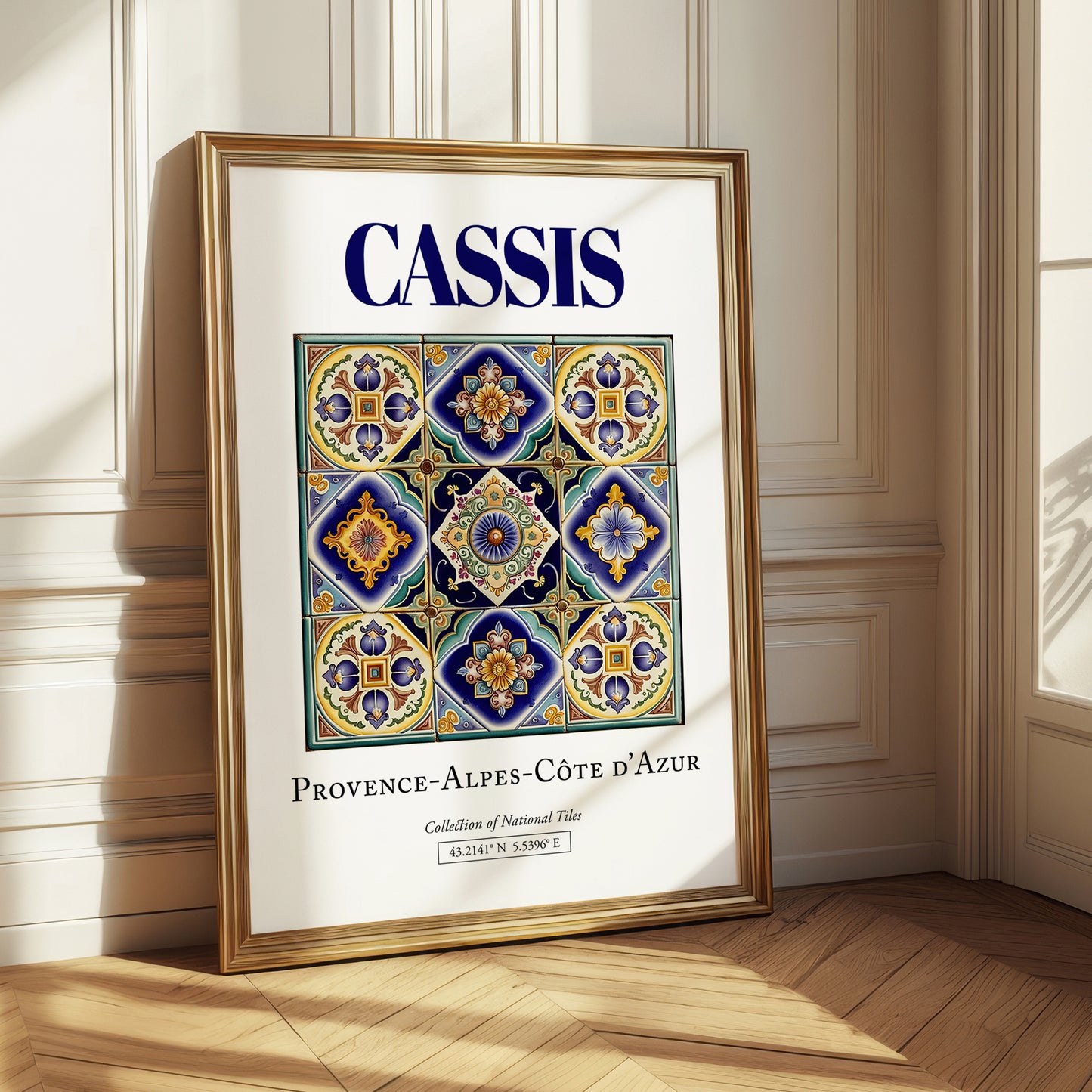 Cassis, France – Vintage Travel Poster, styled in a charming Paris street view
