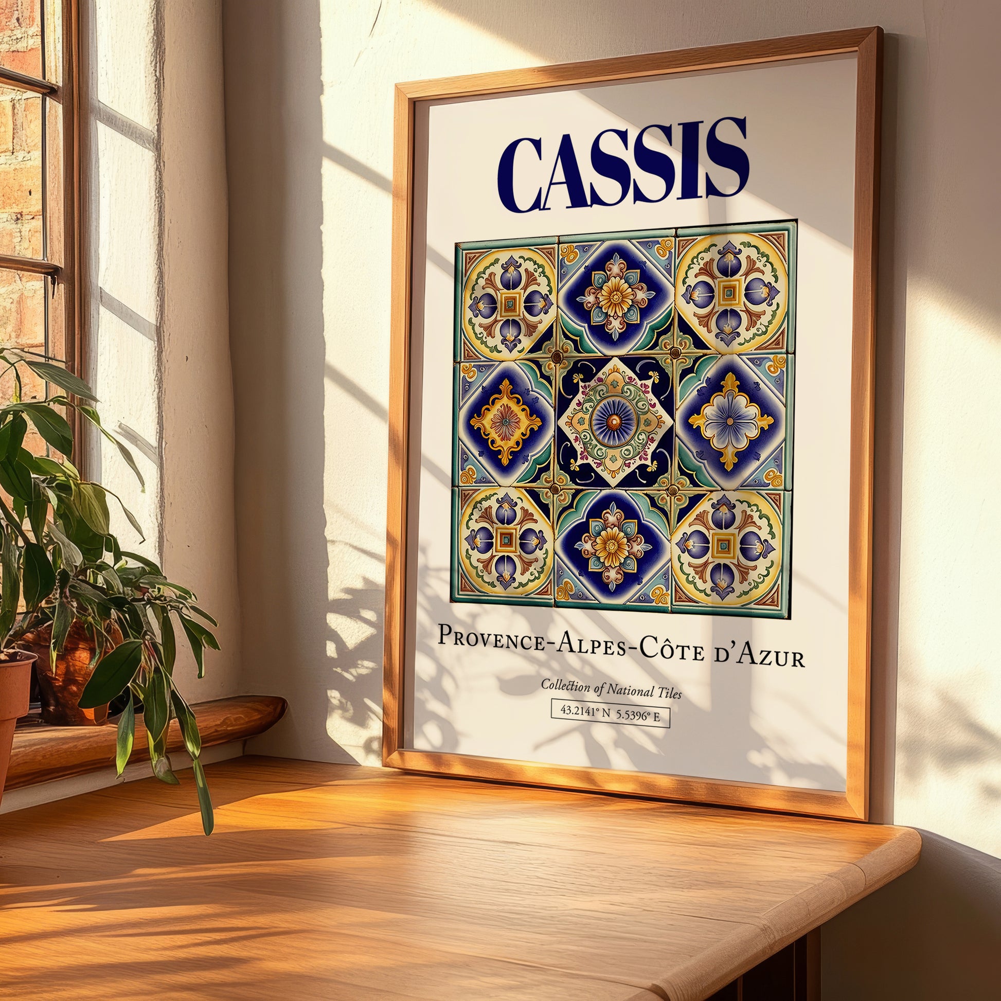 Cassis, France – Vintage Travel Poster, clean layout with no caption