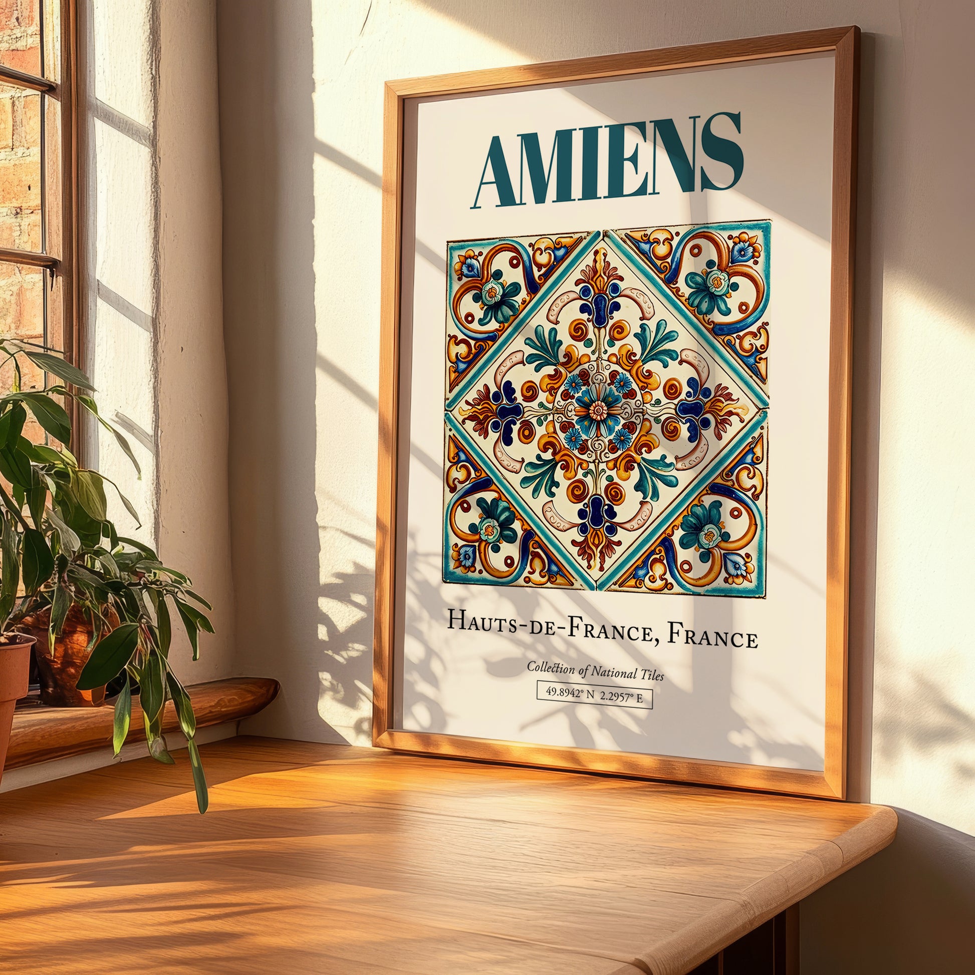 Amiens, France – Travel Print, clean layout with no caption