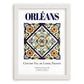 Orléans, France – Travel Print, placed in minimal white frame