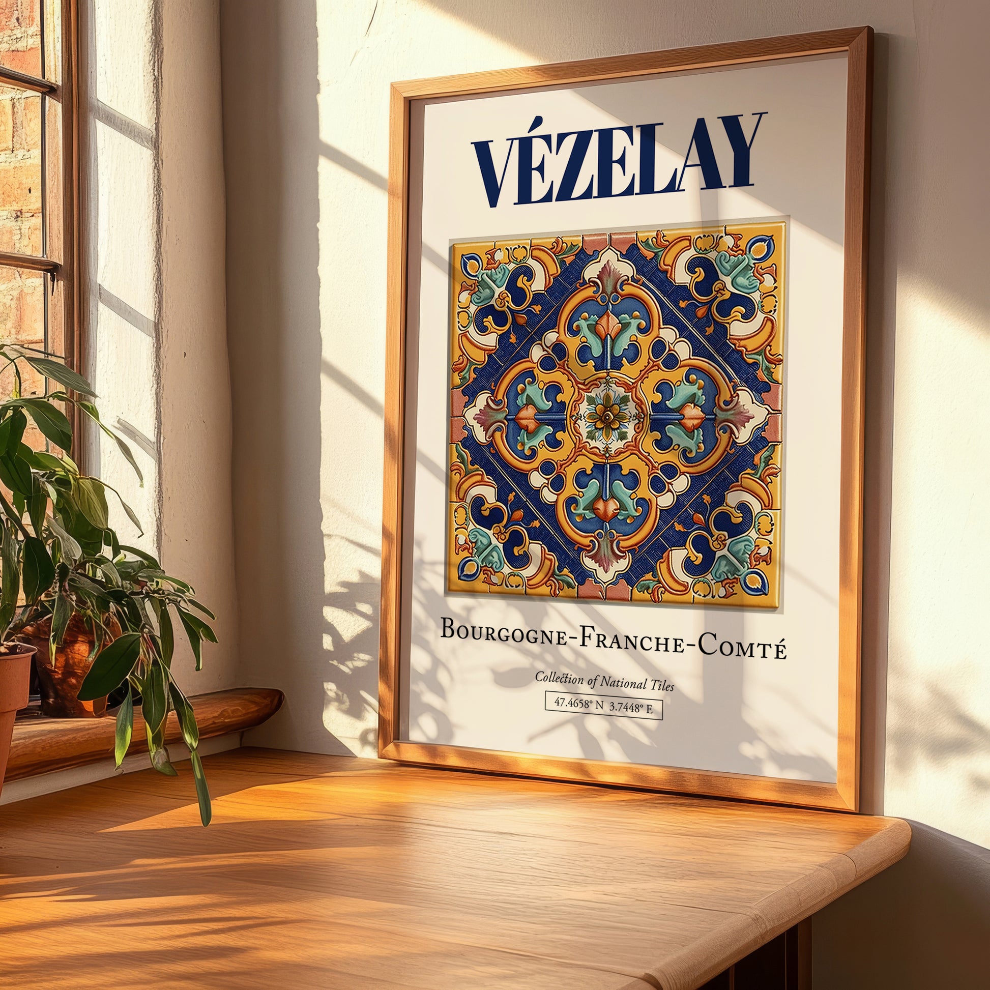 Vézelay, France – Travel Wall Art, clean layout with no caption