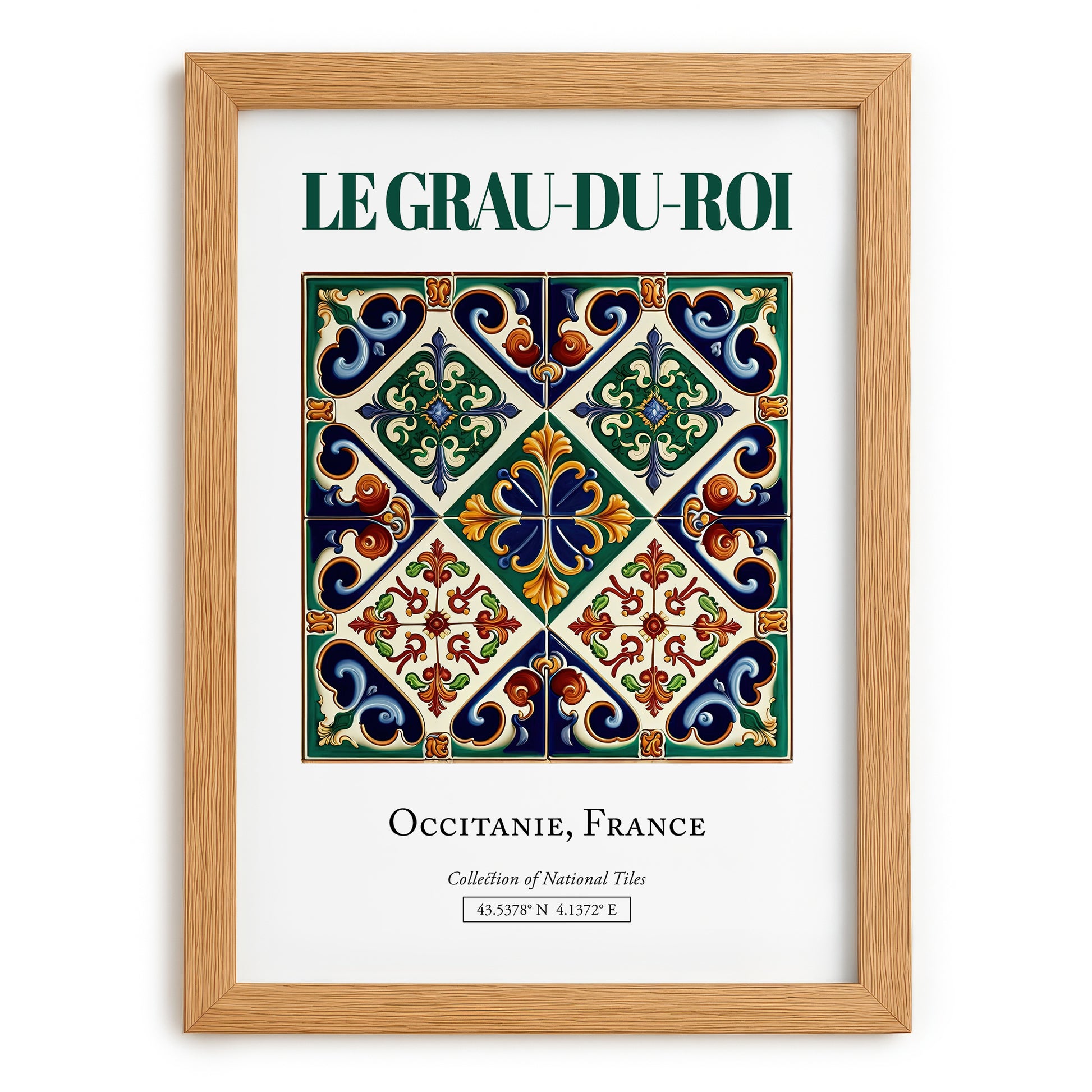 Le Grau-du-Roi, France – Travel Wall Art, set in oak frame