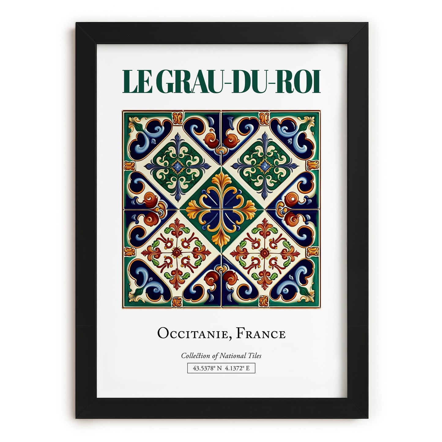 Le Grau-du-Roi, France – Travel Wall Art, in sleek black frame