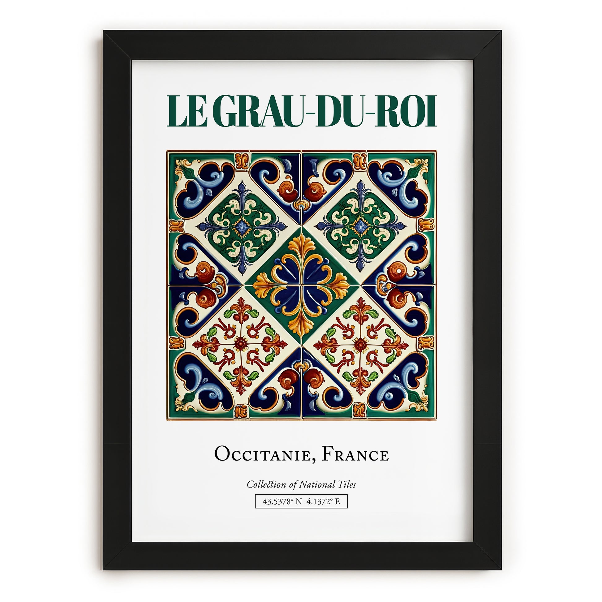Le Grau-du-Roi, France – Travel Wall Art, in sleek black frame