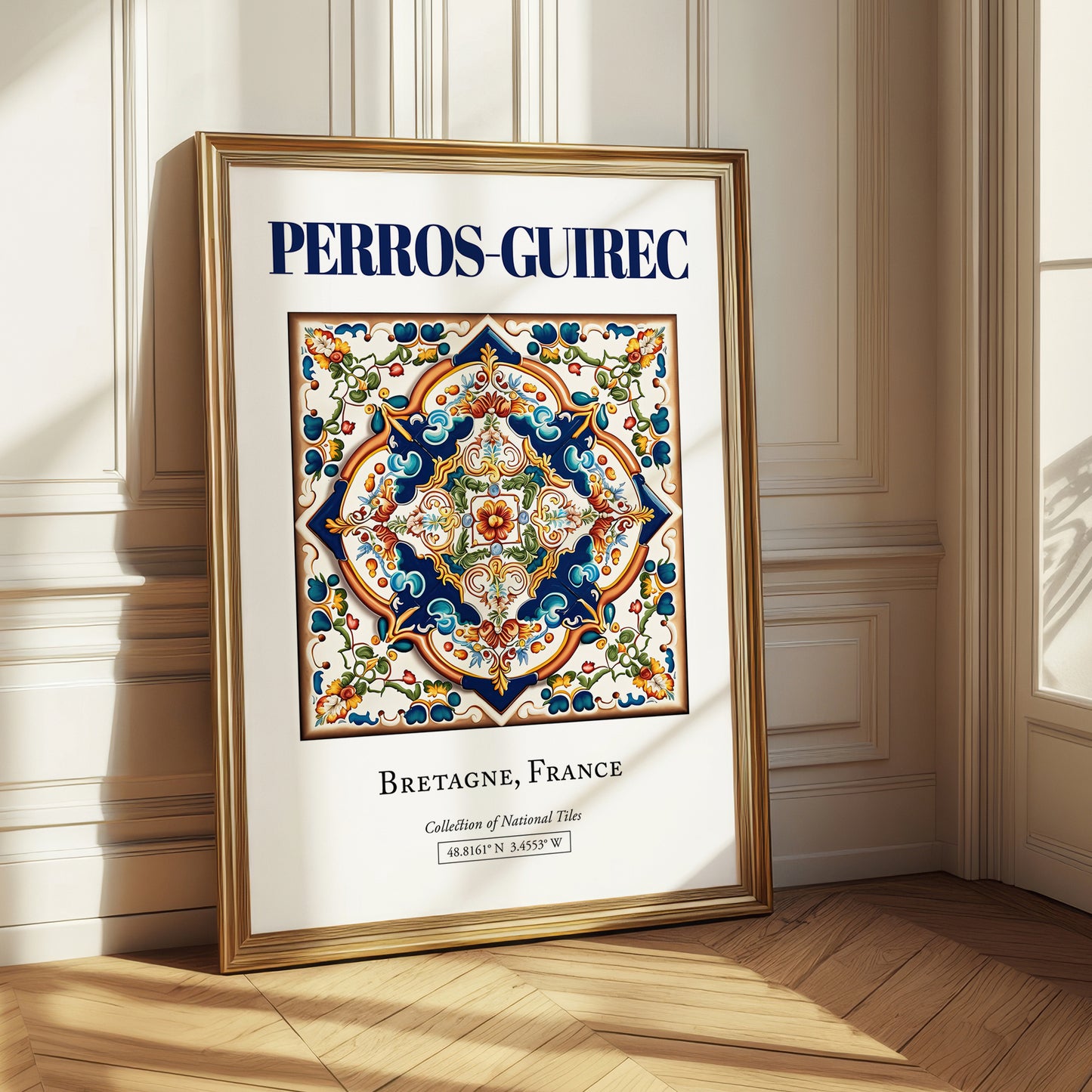 Perros-Guirec, France – Travel Poster, styled in a charming Paris street view