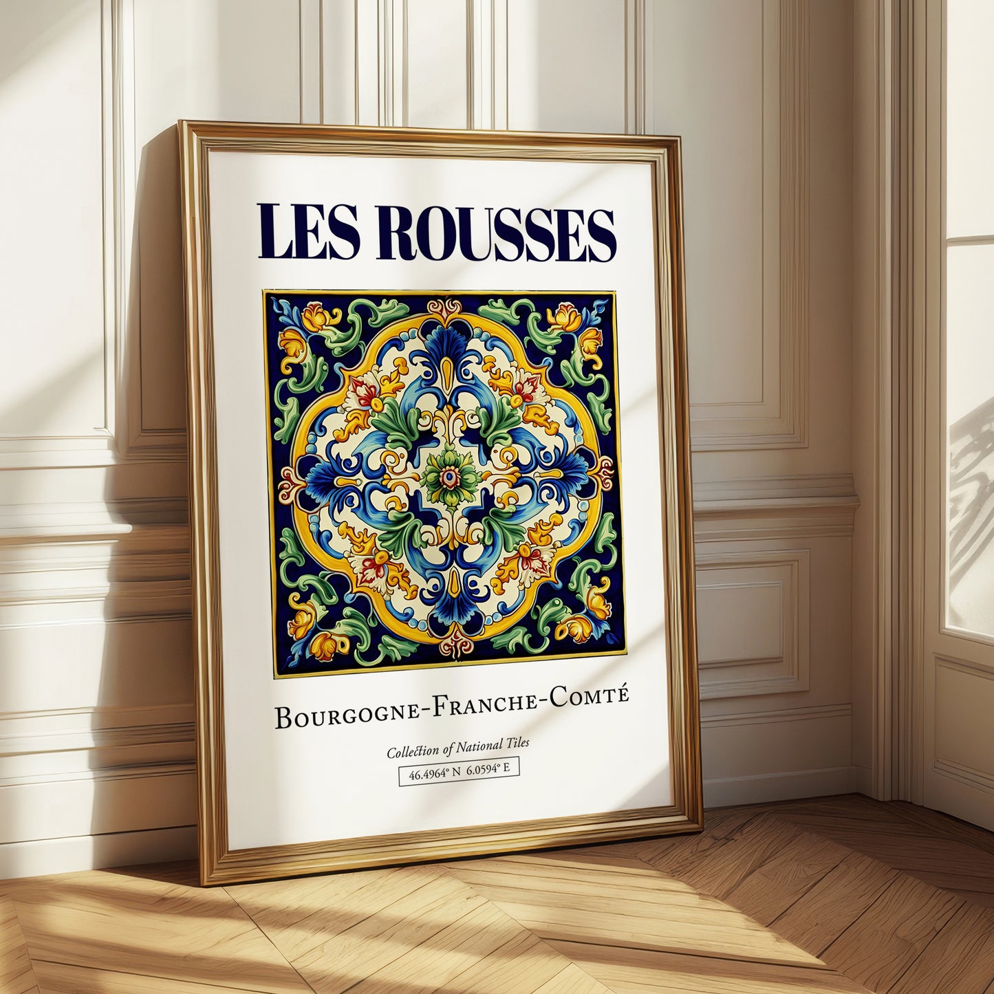 Les Rousses, France – World Heritage Travel Poster, styled in a charming Paris street view