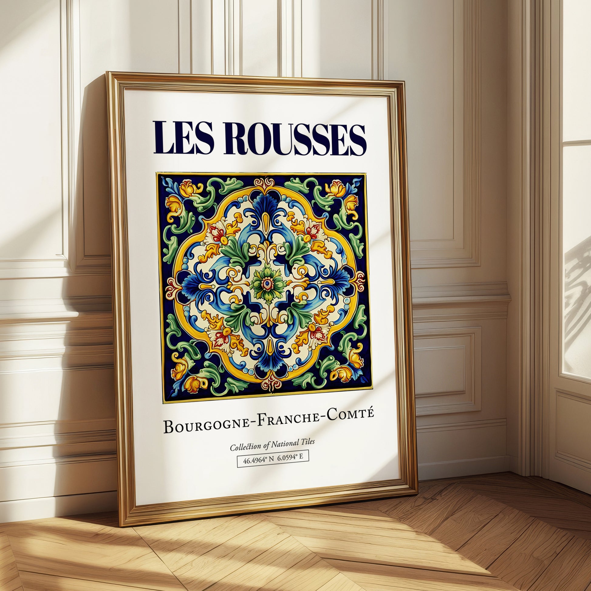 Les Rousses, France – World Heritage Travel Poster, styled in a charming Paris street view