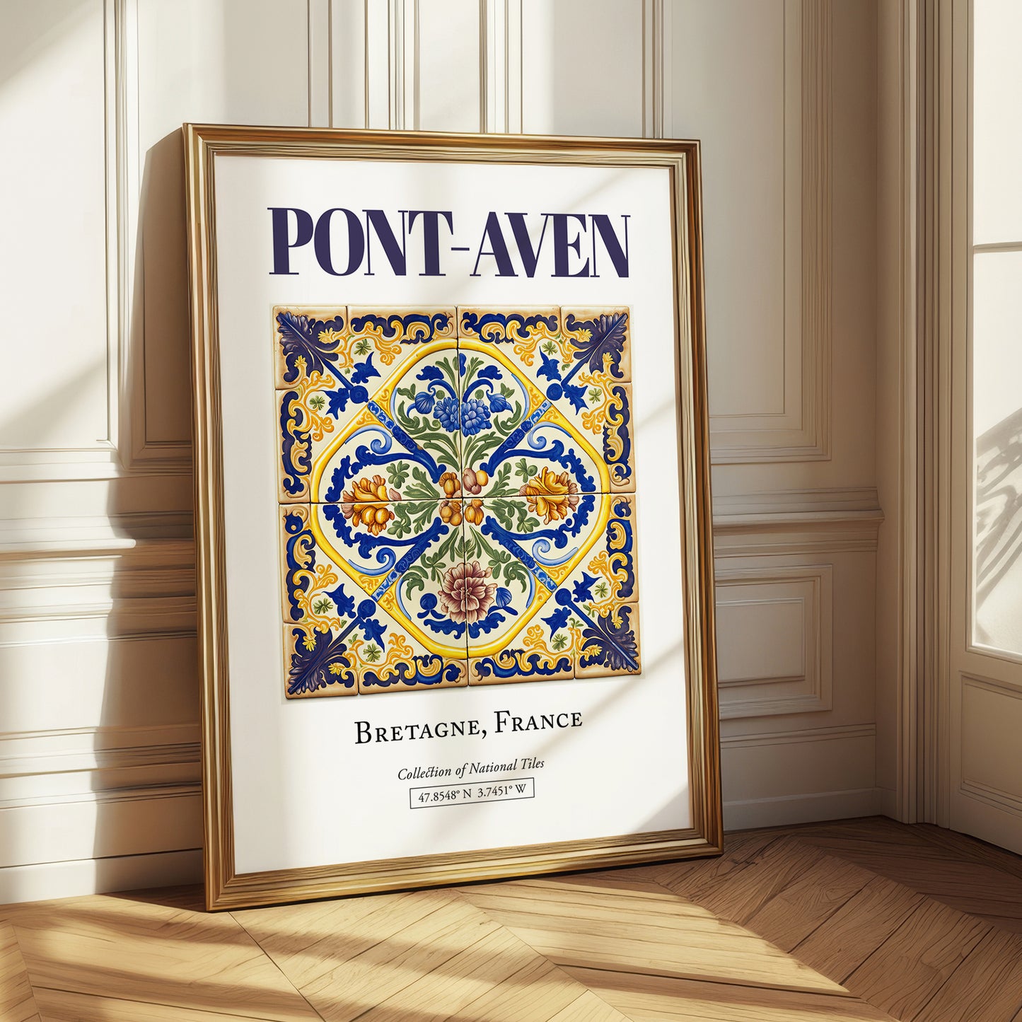 Pont-Aven, France – Travel Wall Art, styled in a charming Paris street view