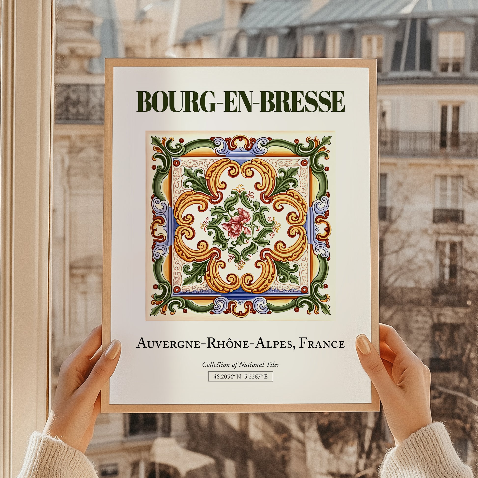 Bourg-en-Bresse, France – Travel Poster
