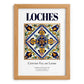 Loches, France – Travel Poster, set in oak frame