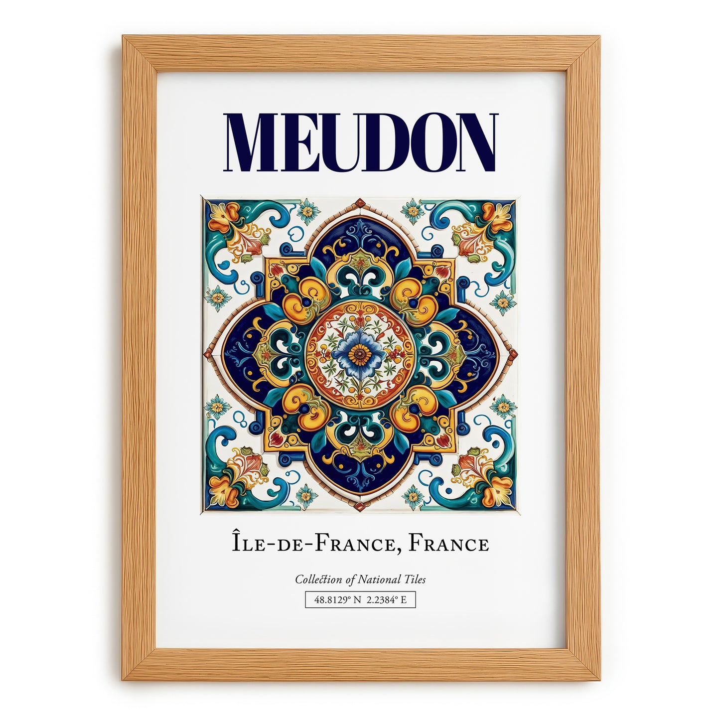 Meudon, France – Travel Print, set in oak frame