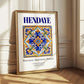 Hendaye, France – Country Culture Poster, styled in a charming Paris street view
