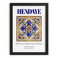 Hendaye, France – Country Culture Poster, in sleek black frame