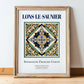 Lons-le-Saunier, France – Wanderlust-Inspired Poster, in wooden frame leaning on the floor