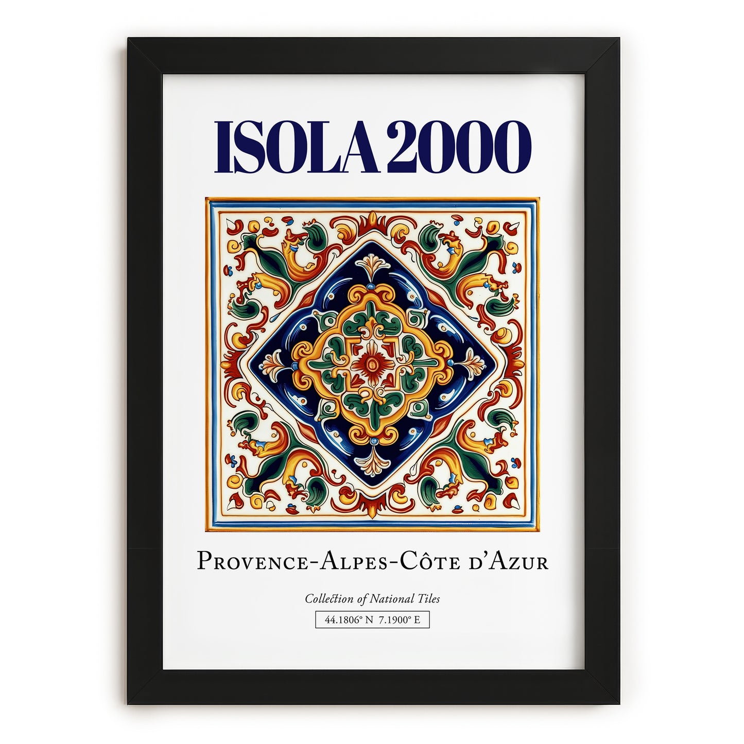 Isola 2000, France – Travel Wall Art, in sleek black frame