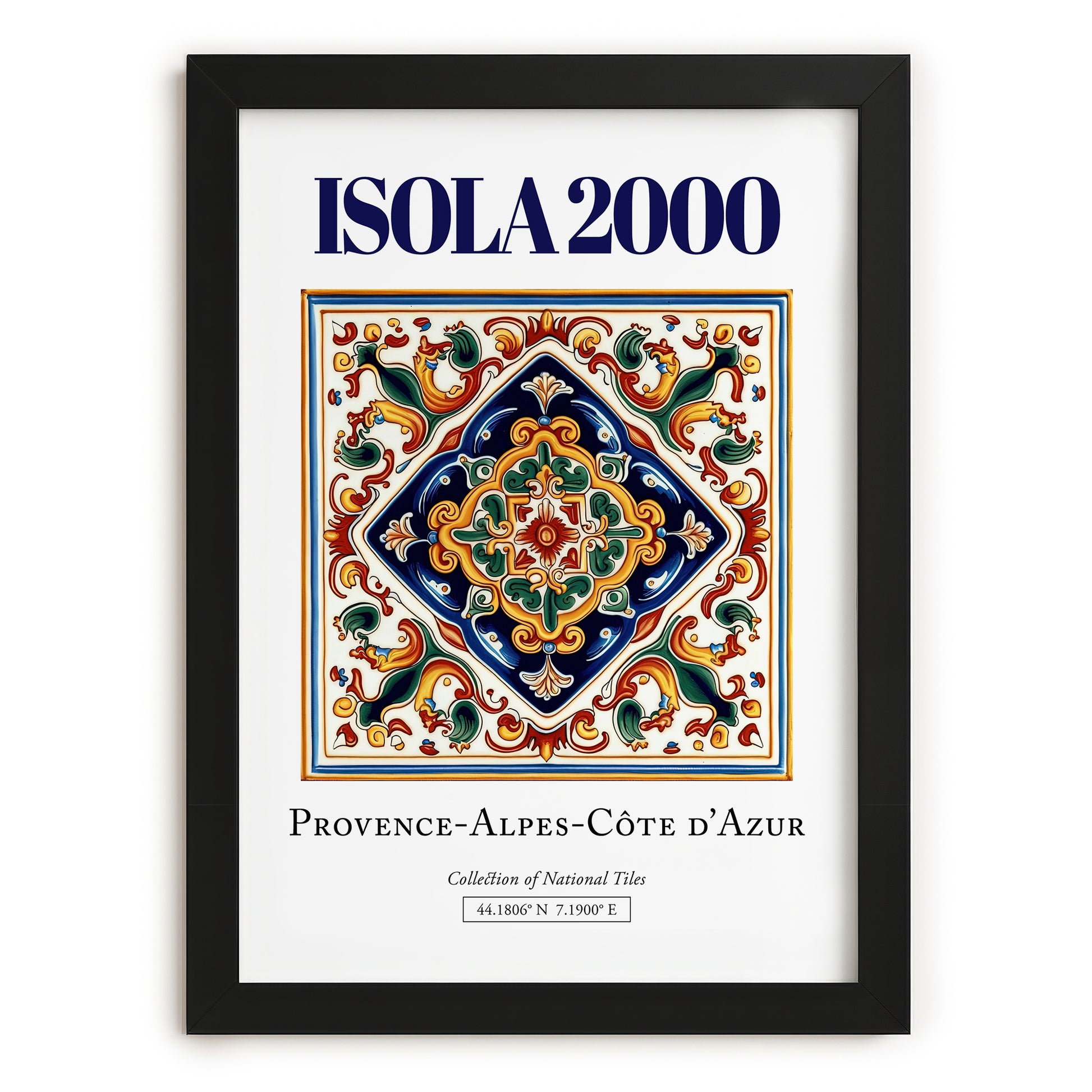 Isola 2000, France – Travel Wall Art, in sleek black frame
