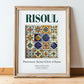 Risoul, France – Travel Wall Art, in wooden frame leaning on the floor