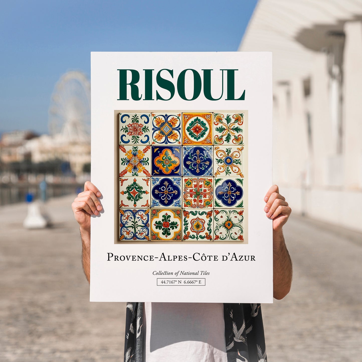 Risoul, France – Travel Wall Art, no-text version framed in wood