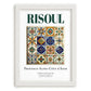 Risoul, France – Travel Wall Art, placed in minimal white frame